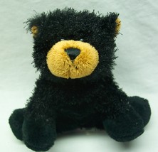 Ganz Webkinz Li&#39;l Kinz FUZZY BLACK BEAR 6&quot; Plush STUFFED ANIMAL Toy - £11.82 GBP