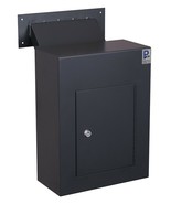 Protex WDC-160-Black Wall Drop Box – Tubular Key Lock &amp; Adjustable Chute - $285.85 CAD