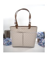 Michael Kors Bedford Vanilla Monogram Acorn Leather Pocket Tote Bag NWT - €161,91 EUR