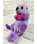 Purple Sea Otter 11&quot; Plush Stuffed Animal Toy Pink Heart Wild Republic  - £13.45 GBP