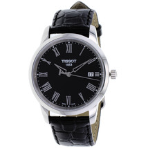 Tissot Men&#39;s T-Classic Black Dial Watch - T0334101605301 - £124.26 GBP