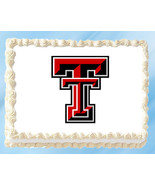 Texas Tech Edible Image Topper Cupcake Frosting 1/4 Sheet 8.5 x 11&quot; - $11.75
