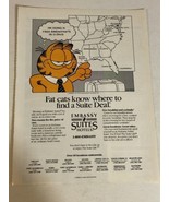 1987 Embassy Suites Hotels Garfield Vintage Print Ad pa28 - £6.26 GBP