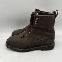 Cody James Men&#39;s Lace Up Square Composite Toe Work Boots CWPR8 Size 12 D - £46.51 GBP