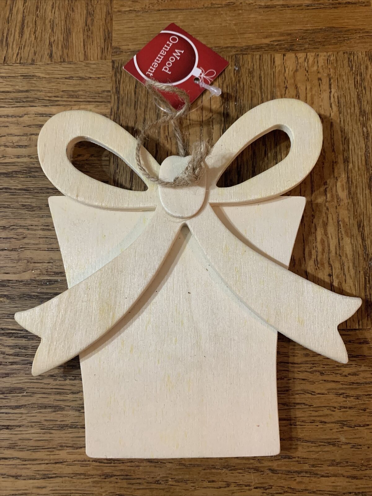 Paintable Wood Christmas Ornament - $7.47