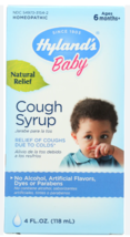 Hyland&#39;s Baby Cough Syrup Natural Cold Relief 6 + Months 4oz 118ml NEW BOXED - £9.07 GBP