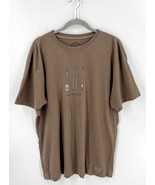Life Is Good T Shirt Mens Large Brown Grill Seeker Graphic Tee Cotton - €21,57 EUR
