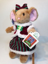 Applause Mouse Girl ELIZABETH Plush Holiday Stuffed Toy Red Velvet 51139 TAGS  - £32.01 GBP