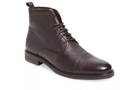 Warfield &amp; Grand Cap-Toe Leather Boot 9.5  Retail  $255 - $169.95