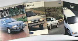 Ford Tempo Sales Brochures Lot of 4 1986 1988 1989 1992 - $14.65