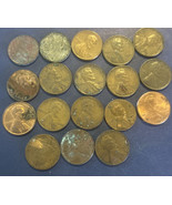 18 Pennies - Wheat Pennies - Early Lincoln Memorial - £5.34 GBP