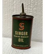 Vintage Graphic Singer Sewing Machine Lead Top Oiler 3 Fl Oz Oil Can - $922.02 MXN