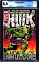 Incredible Hulk Annual #1 (1968) CGC 8.0 -- O/w to white pages; Classic Steranko - £451.14 GBP