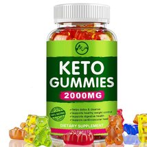 2000mg KetoBHB Gummies For Fat Burn ACV Weight Loss Detox Keto Diet Pill... - $89.98