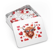 Jigsaw Puzzle in Tin, Highland Cow, Personalised/Non-Personalised, awd-208 (30,  - £28.22 GBP+