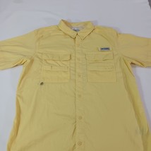 Columbia FM0067 Men's PFG Yellow Omni Shade Short Sleeve Vented Shirt Size Large image 8