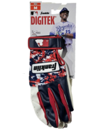 Franklin Digitex Adult M Play Like KC Sal Perez Batting Gloves Red White... - $37.95 CAD