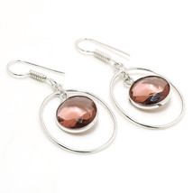 Pink Amethyst Faceted Handmade Fashion Gemstone Earrings Jewelry 1.80&quot; SA 2386 - £3.18 GBP
