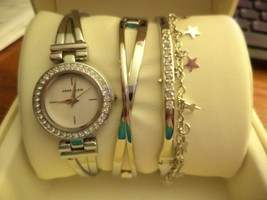anne klein watch and bracelet set - £79.13 GBP