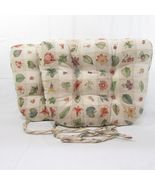 Waverly Pastoral Plaid Natural Floral Fruit Herbs 2-PC Tufted Seat Cushions - £44.87 GBP