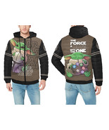 Baby Yoda Cartoon Mens Hooded Puffer Jacket   - $123.07 CAD