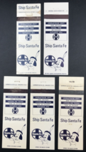 5 Vintage ATSF Santa Fe Railroad Chico For Complete Service Matchbook Covers - £7.42 GBP