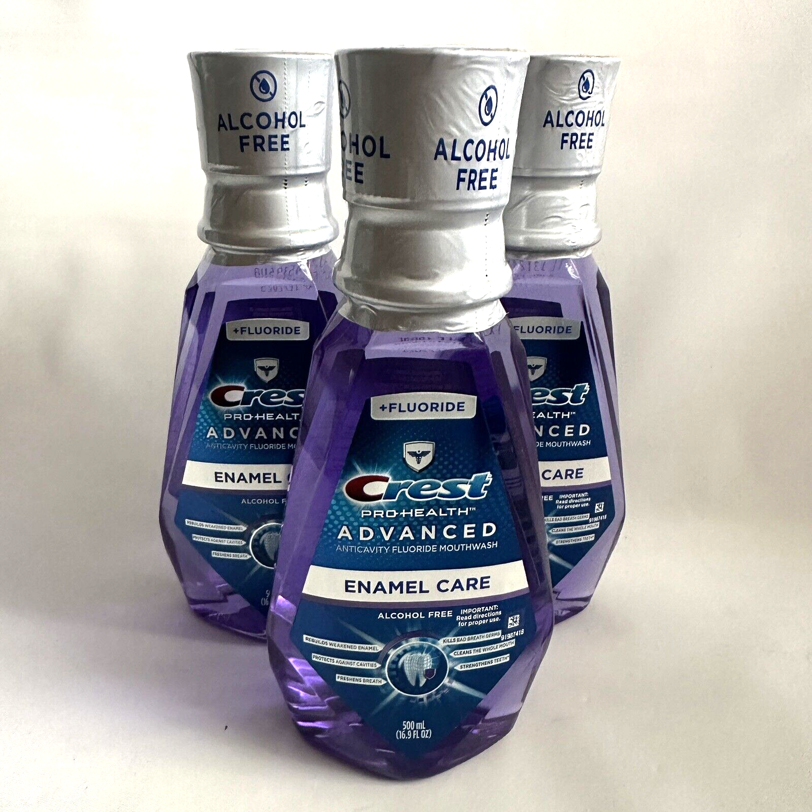 Crest X3 Pro-Health Advanced Mouthwash Alcohol Free Enamel Care 16.9 Oz ... - £14.21 GBP