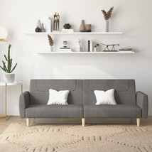 Sofa Bed Dark Grey Fabric (100% polyester), Wood, Foam 2-Seater - $7,412.42 MXN