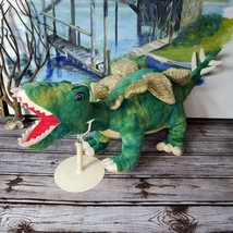 Fiesta Stegosaurus Dinosaur 23&quot; Plush Stuffed Animal Green Dino - $12.00