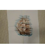 &quot;Ship&quot; Completed Unframed 12X16 counted cross stitch picture - £74.72 GBP