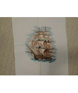 &quot;Ship&quot; Completed Unframed 12X16 counted cross stitch picture - $95.00