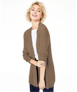 NEW CHARTERS CLUB  BROWN  OPEN FRONT CASHMERE CARDIGAN SIZE PM PETITE M ... - £69.98 GBP