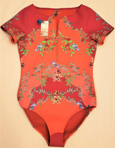 Johnny Was Surf Zip-Up Swimsuit Sz-M Multicolor Floral - £146.13 GBP