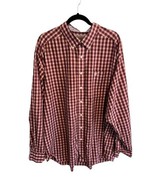 ARIAT Wrinkle Free Mens Button Down Plaid Shirt Red Western Contrast Cuf... - £25.37 GBP