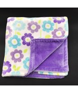 Little Miracles Baby Blanket Floral Purple Aqua Green White 2016 - $59.99