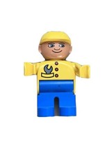 LEGO DUPLO Mechanic Figure 2.5&quot; Auto Repair - Blue &amp; Yellow - £15.81 GBP