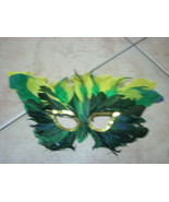 mardi gras mask feathers hand made - $32.92 CAD