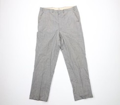 Vtg 30s 40s Mens 36x31 Distressed Wool Blend Cuffed Pants Trousers Houndstooth - £140.13 GBP