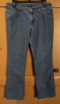 Ann Taylor Jeans Petites 10P Curvy Low Rise Straight Leg Stretch Dark Denim - $18.37