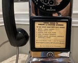Gray Station Chrome Pay Telephone 1940&#39;s Fully Restored Black - $1,084.05