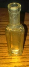 Vintage Clear Glass Medicine Bitters Style Bottle Unmarked  - £7.85 GBP
