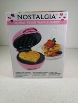 Nostalgia My Mini Heart Waffle Maker, Pink - $17.50