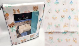 $60 Cuddl Duds Cats Kitty Sheet Set 100% Cotton Flannel Twin 17&quot;Deep Fit 3pc NEW - £28.04 GBP