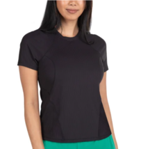 Spyder Women&#39;s Ribbed Short Sleeve Tee BLACK Women&#39;s Sz S NWT - $246.03 MXN