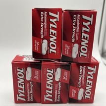 (5) Tylenol Extra Strength 500mg 24 Caplets Each 120 TOTAL 1/27 - $14.39