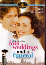 Four Weddings And A Funeral (1994) (Hugh Grant) [Region 2 Dvd] - £11.18 GBP