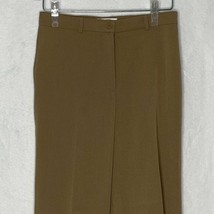 Vintage Judith Hart Flat Front Pants Womens 4 Petite Tan Pockets Straigh... - $27.84