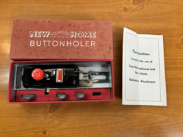 Vintage NEW HOME Buttonholer Attachment for Sewing Machines w/Box - $21.95