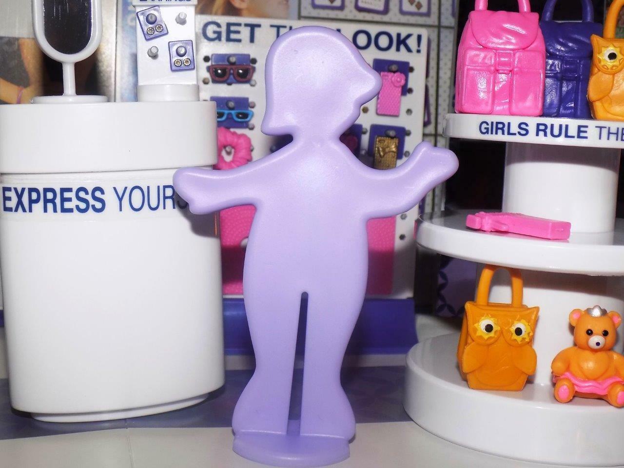 Fisher Price Loving Family Dream Dollhouse Dress Shop Purple Mannequin Figurine - £4.72 GBP