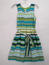 Banana Republic Womens Dress Stripe Sleeveless Cool Print Size 2 Polyest... - $16.68